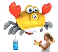 Baby Bubble Machine, Dancing Crab Toy, 9.45x5.63x4.84 inches Interactive Light Up Blower with Music, Crawling Bubble Gadget for, Kids Beach Garden Bath Party Entertainment, Outdoor
