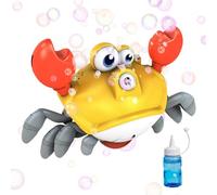 Baby Bubble Machine, Interactive Dancing Granchio Blower Toys, Light & Music Bubbles Maker for Toddler, Outdoor Fun Toy for Kids and Engaging Playtime Entertainment