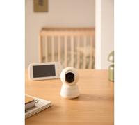 BABY CAM CONNECT PRO - Telecamera Di Sorveglianza Per Bambini Con Wi-Fi, Monitor E Audio Bidirezionale Bianco Panna