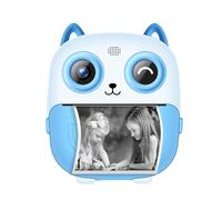 Baby Camera istantanea con stampa 1080P, display IPS da 2,4", 32GB, Rosa/Azzurro