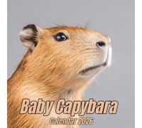 Baby Capybara Calendar 2026: 12 Months Organizer From January to December