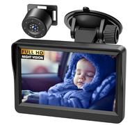 Baby Car Camera, 4,3" HD IR Night Vision Baby Mirror with 178° Wide View, IPS Display Rear Facing Monitor for Infants, Kids, Toddler & New Parents