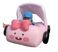 Baby Car Float, Ride Carpool, Float with Sunshade, Ergonomic Design, Secure Inflatable Build, Comfortable Water Play Experience, Ideal for Outdoor Swimming