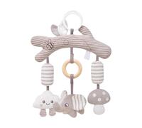 Baby Car Seat Toy, Stroller Sensory Toy, Crib Wind Chime, Harmless Soft Plush Material, Learning Activities, Ideal for Travel, 12.99x9.84 Inches, Gray Color, 1 Piece