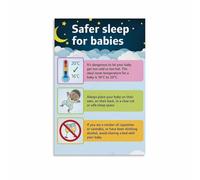 Baby Care Basics Poster Canvas Wall Art for New Parents Nursery Decor with Helpful Guidance(Unframed,12X18inch(30X45cm))