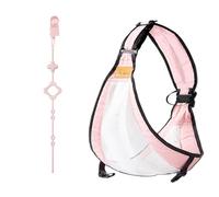 Baby Carrier - Portatili regolabile Marsupio Neonato Multifunzione Comodo Tragegurt Fascia Porta Bebe con Cinghie Giocattolo regolabile in Silicone per Bambini Neonati (Rosa)