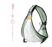 Baby Carrier - Portatili Regolabili Marsupio Neonato, Multifuncole Comodi Tragegurt Fascia Porta Bebe con Cinghie Giocattolo Regolabili in Silicone Regolabili per Bambini Neonati (Verde)