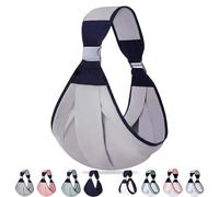 Baby Carrier Side Sling Portable, Ergonomic Baby Carrier Side Toddler Mesh Breathable, Non-Slip Hip Seat Carrier for Newborns from Birth, Adjustable Waistband with Strong Support (Cloth: Grey)