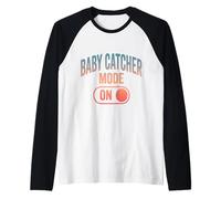 Baby Catcher Funny Ostetrica Maglia con Maniche Raglan