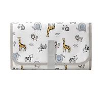 Baby Changing Pad, Diaper Mat for, Foldable Design with Wipes Pocket and Portable Strap for Stroller Hospital Nursery Daycare Travel Postpartum Use by Mom or Dad, 13.78x7.87x0.39 inches