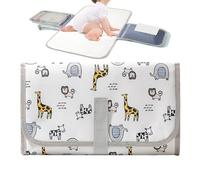Baby Changing Pad, Foldable Diaper Mat, Wipes Pocket Pad, Portable Stroller Accessory for Hospital, Camping, Daycare, Nursery, Postpartum, Mom, Dad, 13.78x7.87x0.39 inches