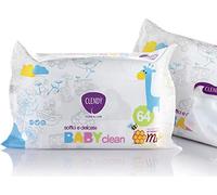 baby clean 64 salviettine imbevute al miele