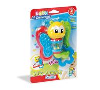 Baby Clementoni Baby Butterfly Sonaglio Neonato 3+ Mesi con Pendente Mordicchioso