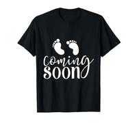Baby Coming Soon Pregnancy Announcement New Mom Dad Maglietta
