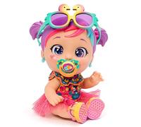 MAGICBOX Baby Cool Mini MIA - Bambola con indumenti, scarpe e accessori esclusivi alla moda in stile colorato e tropicale, include 2 magliette, 1 tutù, 1 ciuccio, 1 occhiali da sole e orecchini