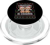 Baby Cougars - Maglione natalizio con leone di montagna PopSockets PopGrip per MagSafe