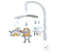 Baby Crib Decor, Musical Cot Mobile, Nursery Soothing Toy, Soft Cover Safety Tested Cotton Knit Characters Exquisite Detailing Easy for Home, 26.77x12.99 Inches