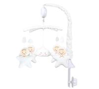 Baby Crib Mobile Girls, Rotating Plush Toy, Wind-up Animal Nursery Decor with Music Box, Soft Hanging Toys for Crib Cradle Baby Room Gift for Boys and Girl, 73x33cm