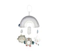 Baby Crib Mobile, Musical Wind Chime, Plush Soother Toy, Animal Characters Stroller Accessory Bright Colors Ideal for Babies 0-3 Years Old, 6.57x3.23x1.46 Inches