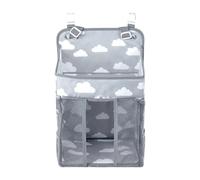 Baby Crib Pocket | Wardrobe Storage | Bedside Nursery Diaper Holder Straps Large Capacity Stacker Organizer for Wall Door Bottles Clothes Tissues Toys