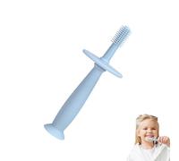 BABY CURA TEETER - Spazzuccio da denti infantili, giocattoli per la dentizione per bambini | Build di materiale in silicone non tossico, forma ergonomica della maniglia, comodo aiuti per denti co