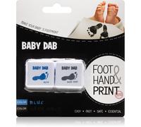 Baby Dab Foot & Hand Print Blue & Grey colore per impronte per bambini 2 pz