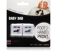 Baby Dab Foot & Hand Print Purple & Grey colore per impronte per bambini 2 pz