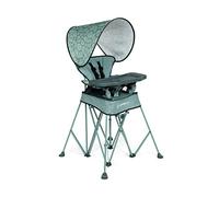 Baby Delight Go with Me Uplift Deluxe - Seggiolone portatile da viaggio, tettuccio parasole, per interni ed esterni, giardino verde