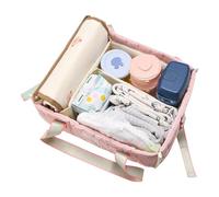 Baby Diaper Bag - Lightweight Stroller Organizer, Large Capacity Diaper Storage Box for Baby Stroller | Multi-Pocket Tote Bag for Travel, Nursery, and Hospital | Ideal for Moms, Dads, Kids Essentialss