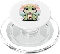 Baby Dinosauro Carino Ama Bubble Tea Boba Kawaii PopSockets PopGrip per MagSafe