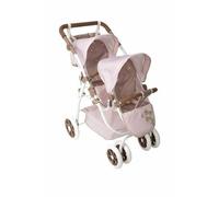 ARIAS -Auto Giro gemellare Bear. Pieghevole, con ruote anteriori girevoli e manubrio regolabile. Borsa inclusa. Altezza manubrio da 47 a 77 cm. Dimensioni: 45 x 70 x 73 cm. Giocattolo Bambini +3 anni
