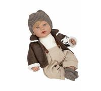 Bambola Elegance 45 cm IRIA marrone C/Meccanismo 14 suoni (magnetico e Try ME)