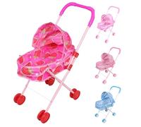 Baby Doll Stroller - 55cm, Pushchaiř | Max Dolls Pushchair | Folding Toy Stroller With Canopy - PP Metal Fabric Miniature Doll Carriage | Role Play Toy - Girls Boys Indoor Outdoor
