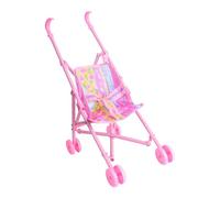 Baby Doll Stroller, Kids Play Toy, 7.28x11.81x16.54 Inches Child Safe Foldable Frame Smooth Rolling Wheels, Realistic Push Toy for Bedroom, Family Time, Gatherings and Kindergarten
