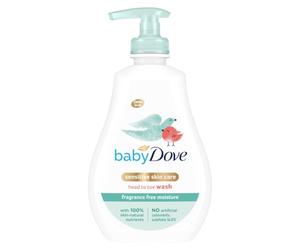 Baby Dove Head to Toe Wash Sensitive Moisture 200 ml - Sapone inodore per bagno e corpo per pelli sensibili