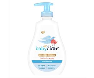Baby Dove Rich Moisture - Lavaggio da testa a piedi, 400 ml