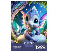Baby Dragon Forest 1000 Pezzi Puzzle Classico Cute Beast Magic Bundle Puzzle Cartone Robusto - DIY Divertimento Famiglia, Bella Decorazione, Regalo Compleanno Perfetto Per Bambini 70x50cm/1000pcs