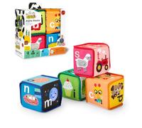 Baby Einstein, Blocchi Morbidi Alpha Stacks, Gioco Multisensoriale per la Prima Infanzia, Leggeri e Colorati, per Bambini da 3+ Mesi, Favorisce Lo Sviluppo Cognitivo