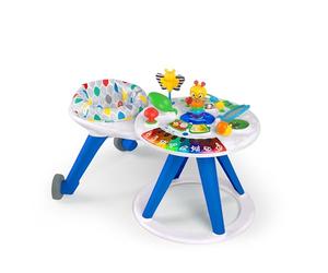 Baby Einstein Centro attività e Tavolo, Around We Grow, Girello Evolutivo, Stazione Giochi Rimovibile, Multilingue, Sedile Girevole a 360°, Altezza Regolabile, Sviluppo Motorio, dai 6 Mesi+