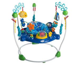 Baby Einstein, Centro Giochi e Attività Neptune's Ocean Discovery, 15 Giochi e Attività, 3 Lingue, Girello con Musica e Luci, Sedile Girevole a 360°, Regolabile, a Partire da 6 Mesi