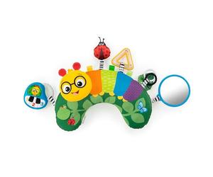 Baby Einstein, Cuscino multiattività per gioco a pancia in giù Cal-a-Pillow, multisensoriale, con il bruco Cal, 0+ mesi