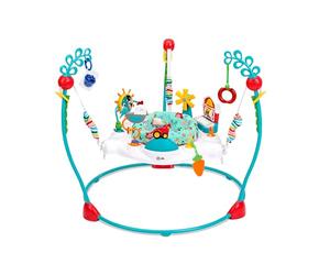 Baby Einstein, Farm Explorers Jumperoo per Bambini, Centro attività Saltella con Altezza Regolabile, Gioco Saltellante con Sedile Girevole a 360°, con Luci e Suoni, 6+ Mesi