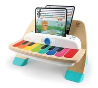 Baby Einstein Hape Magic Touch Piano Wooden Musical Toy Instruments for Toddlers, 2 Play Modes, 6 Songs, Volume Control, Age 6 Months +