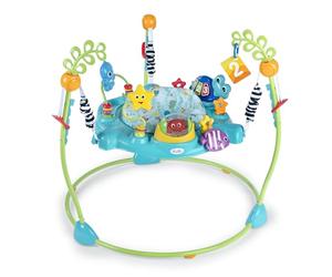 Baby Einstein, Jumper multi-attività 2 in 1 Curiosity Cove Ocean Explorers, jumper e giocattolo da pavimento educativo, 6-12 mesi
