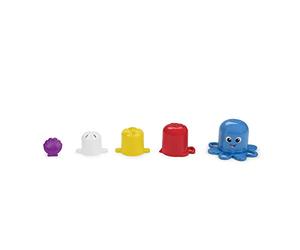 Baby Einstein Ocean Explorers Opus’s Stack & Stream Tazze multisensoriali impilabili, 3+ mesi