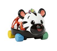 Baby EinsteinMacchina Giocattolo e sonaglio Oball Curious Car Zen, Luminoso, 3+ Mesi, Zebra Zen