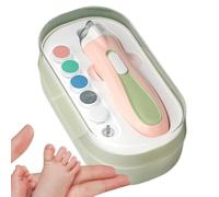 Baby Electric Nail Trimmer, ricaricabile per unghie, smerigliatrice elettrica con rivestimento in polvere, LED Light Fingernail Clippers for Men, Thick Nails, and Gentle Nail Care, Electric Nail