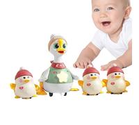 Baby Electronic Duck - Musical Interactive Toy, Light -Toy con ruote in movimento | Giocattolo di risveglio per bambini intelligenti per bambini, danzando cantando per abilità motorie 6-12 regalo
