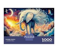 Baby Elephant Splash 1000 Pezzi Puzzle CollectionElephant Cosmic Sfida Per Adulti Puzzle Animali Divertenti Per Uomo E Donna Intrattenimento Creativo38x26cm/1000pcs