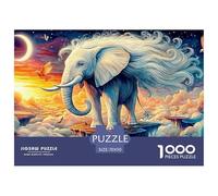 Baby Elephant SplashAstonishing 1000-Piece Jigsaw Puzzles for Adults A Pantheon of Impossible, Hard, Difficult Challenging Puzzle Games for All Genders - A Unifying Challenge for Adults And Kids Age
